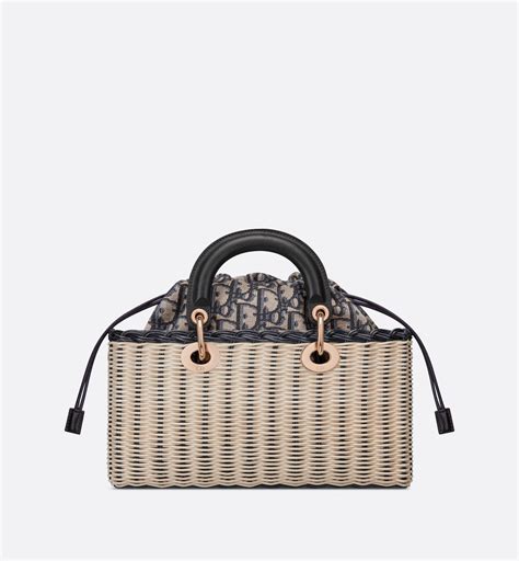 lady dior wicker bag|small lady d joy bag.